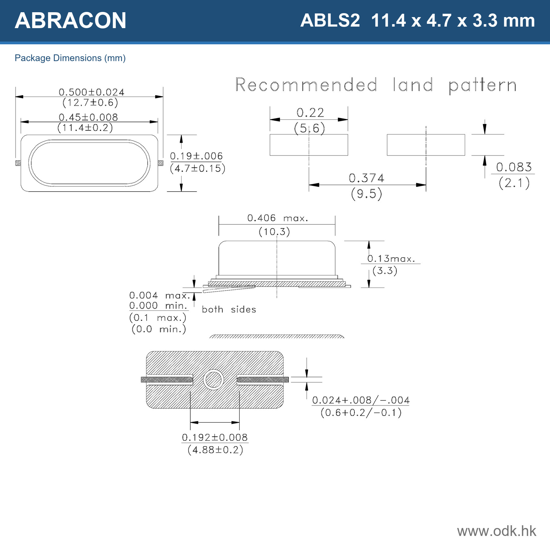 ABLS2-11.0592MHZ-D4Y-T Abracon LLC