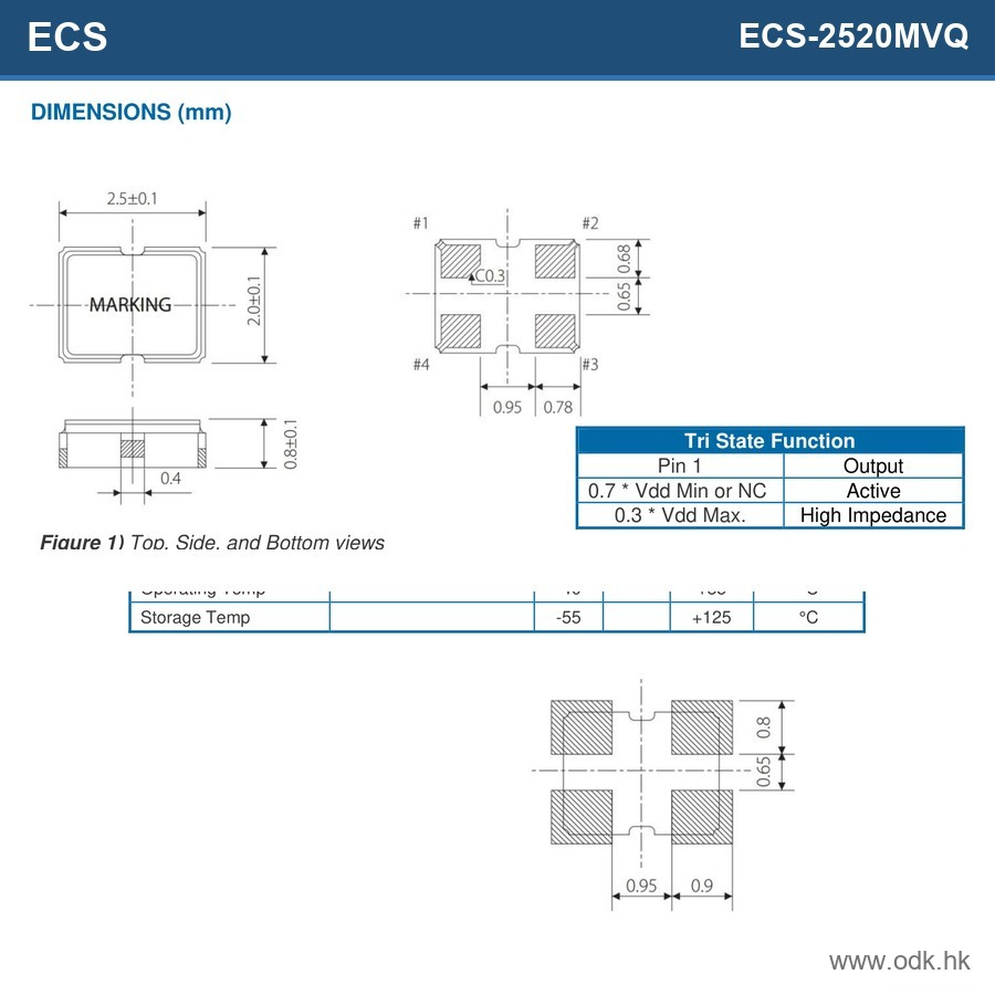 ECS-2520MVQ-1000-CN-TR ECS Inc.