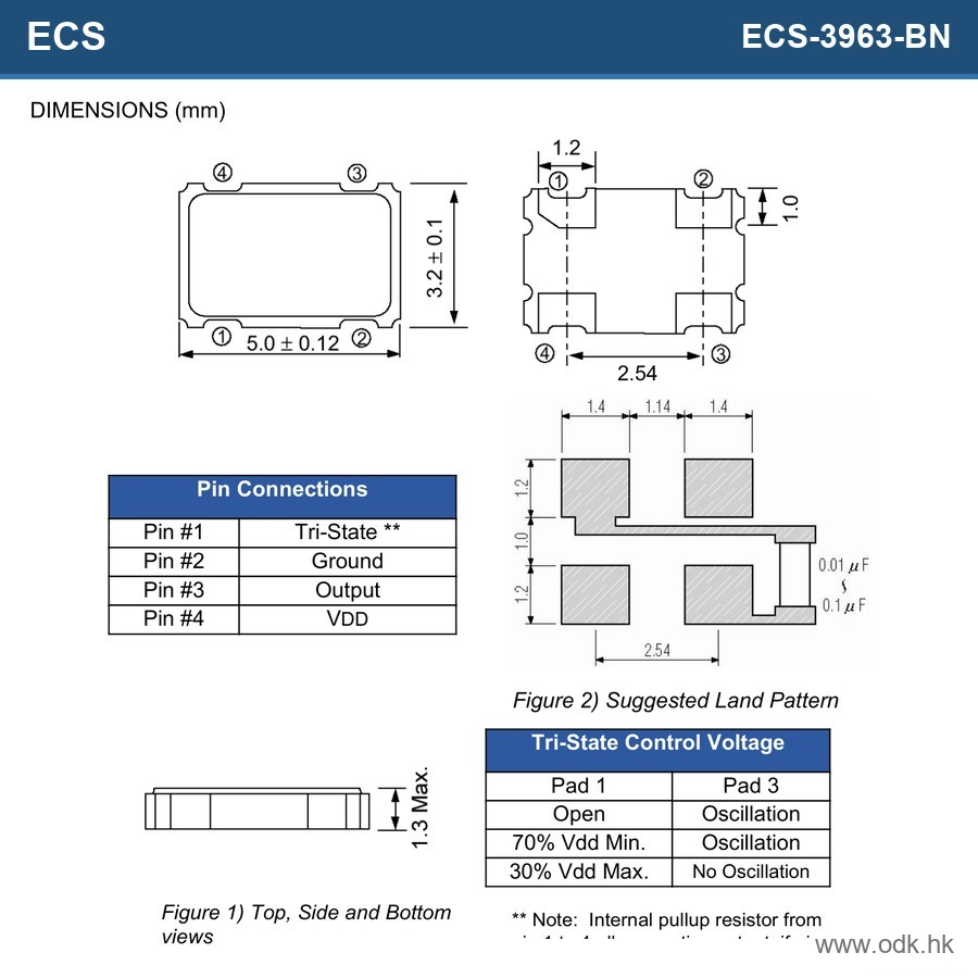 ECS-3963-120-BN-TR ECS Inc.