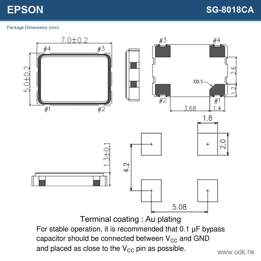 EPSON SG-8018CA 14.745600MHZ TJHSA