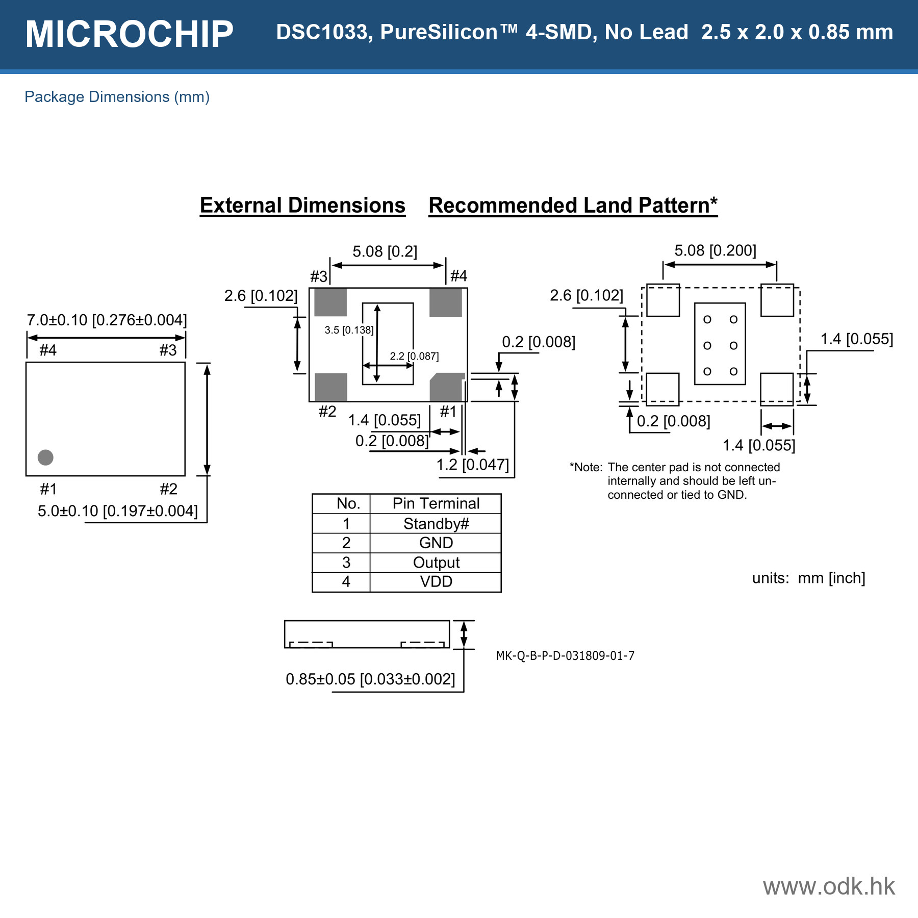 DSC1033CI1-001.8432T Microchip Technology