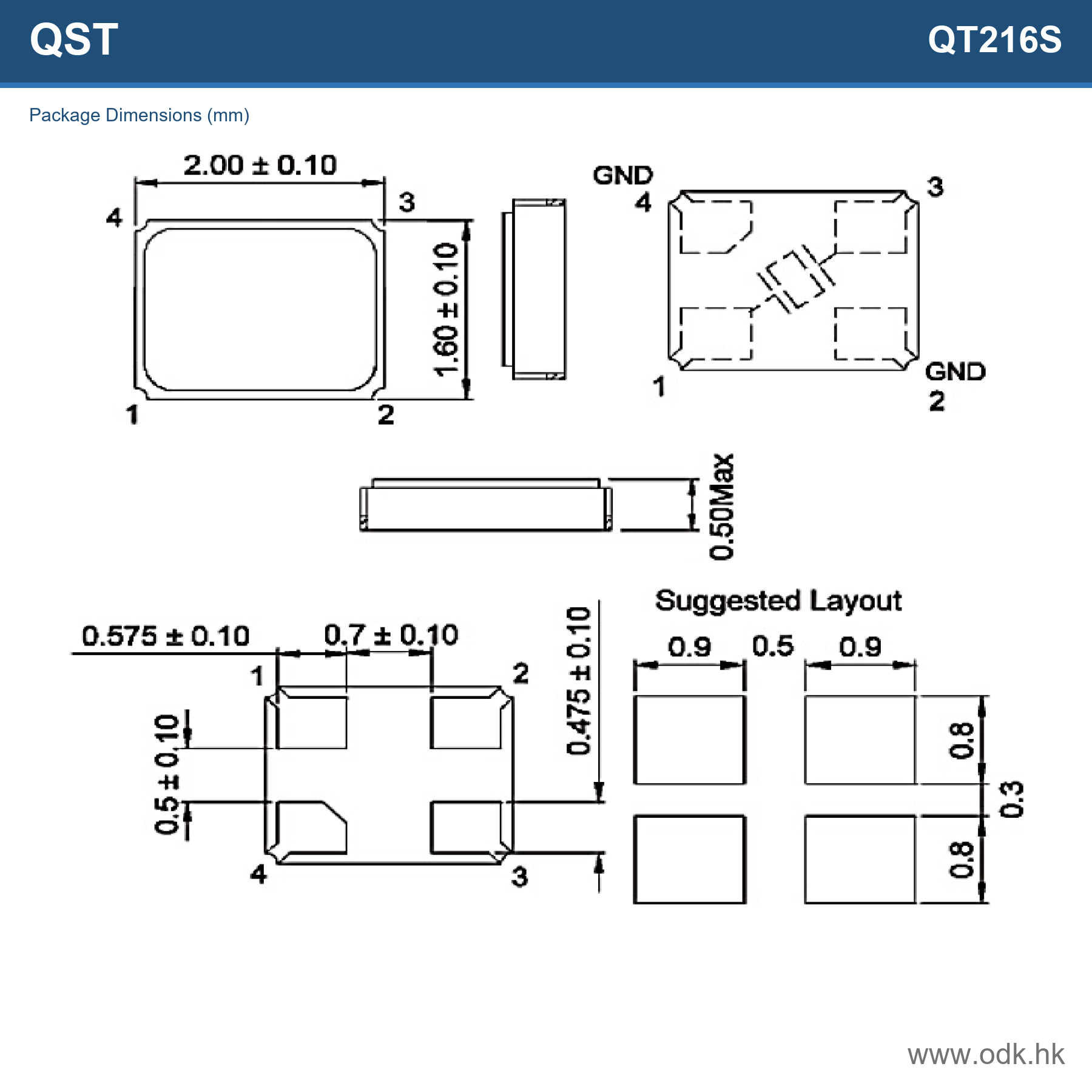 QT216S-40.000METC-T QST