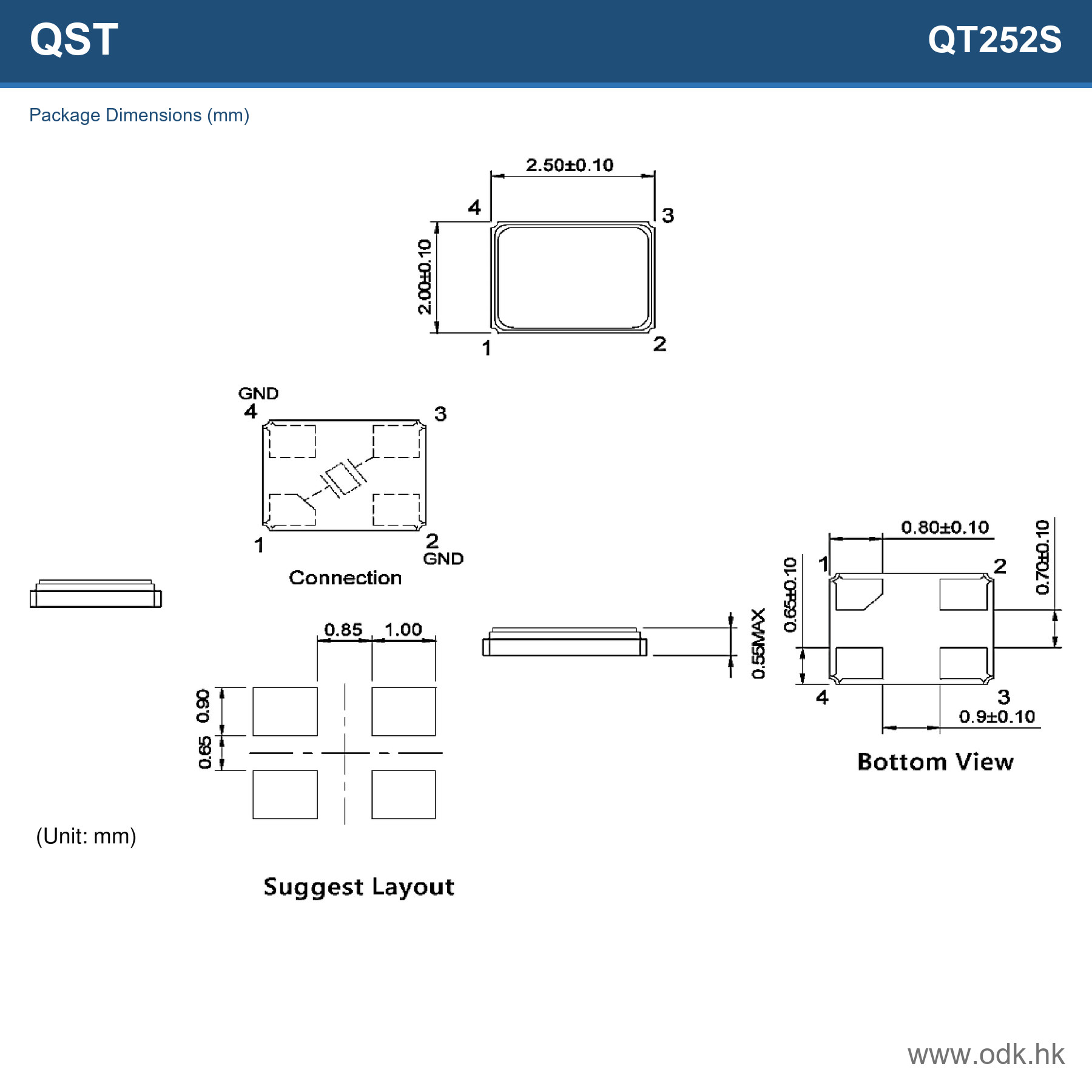 QT252S-40.000M-GPR QST