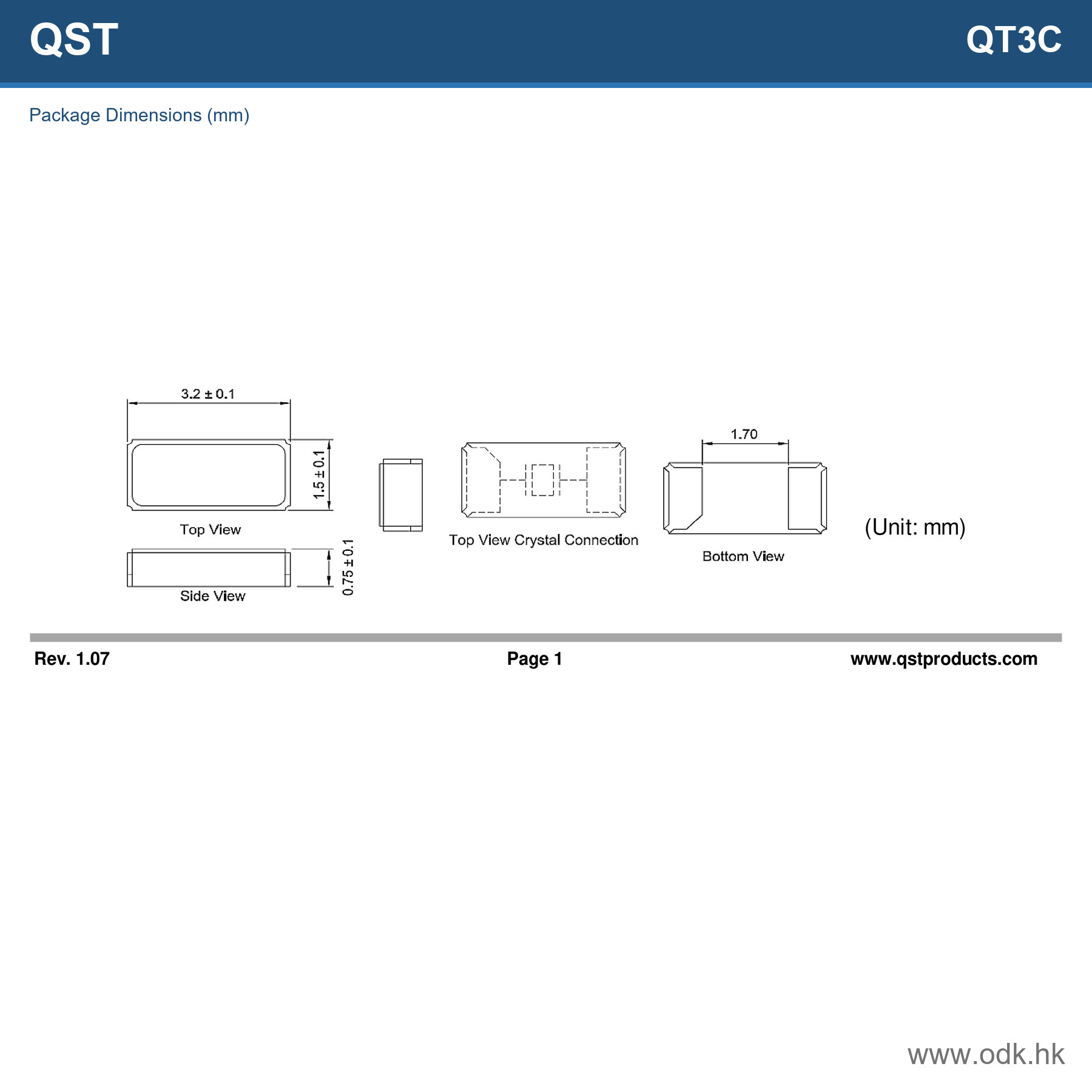 QT3C-32.768KDWF-T QST