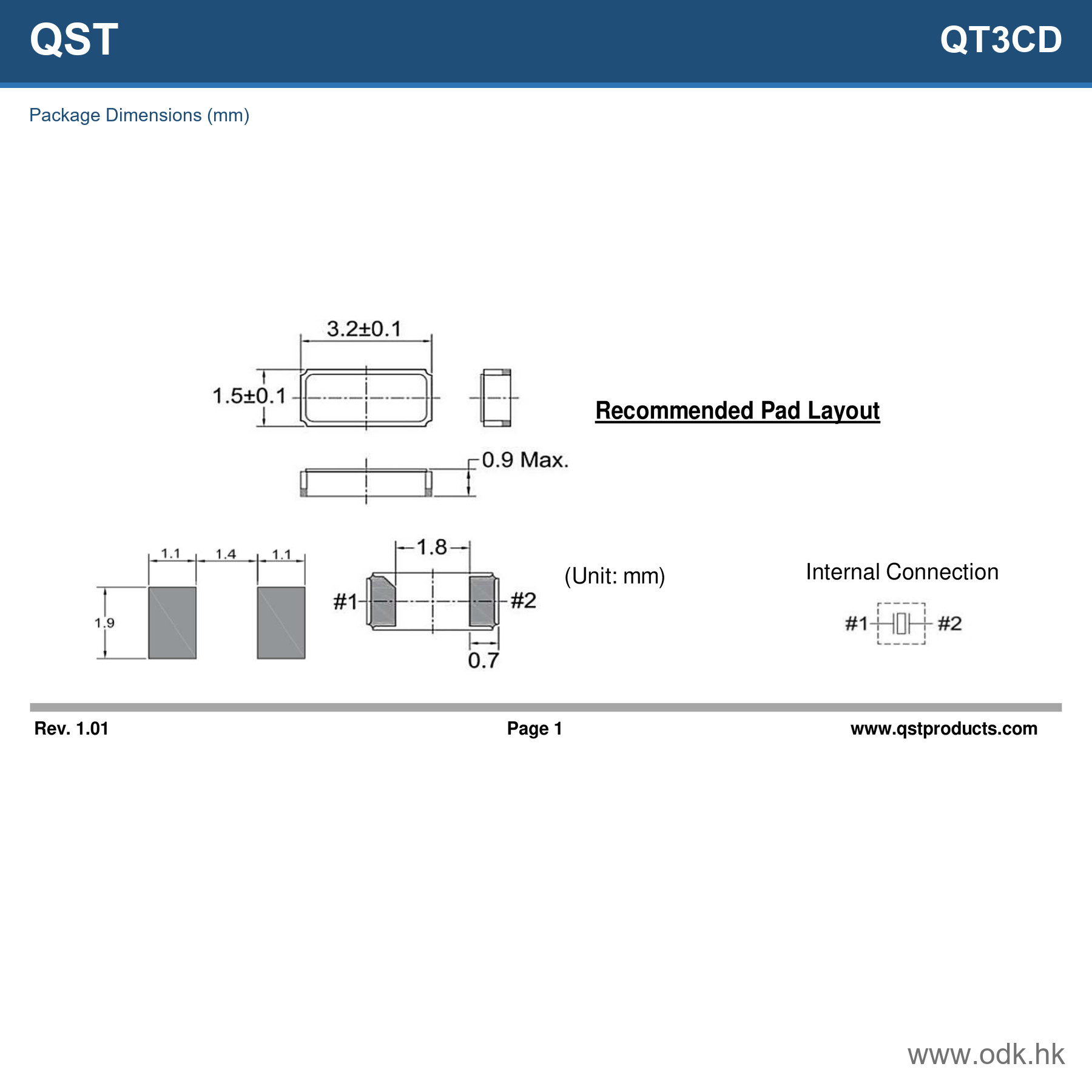 QT3CD-32.768KDZF-T QST