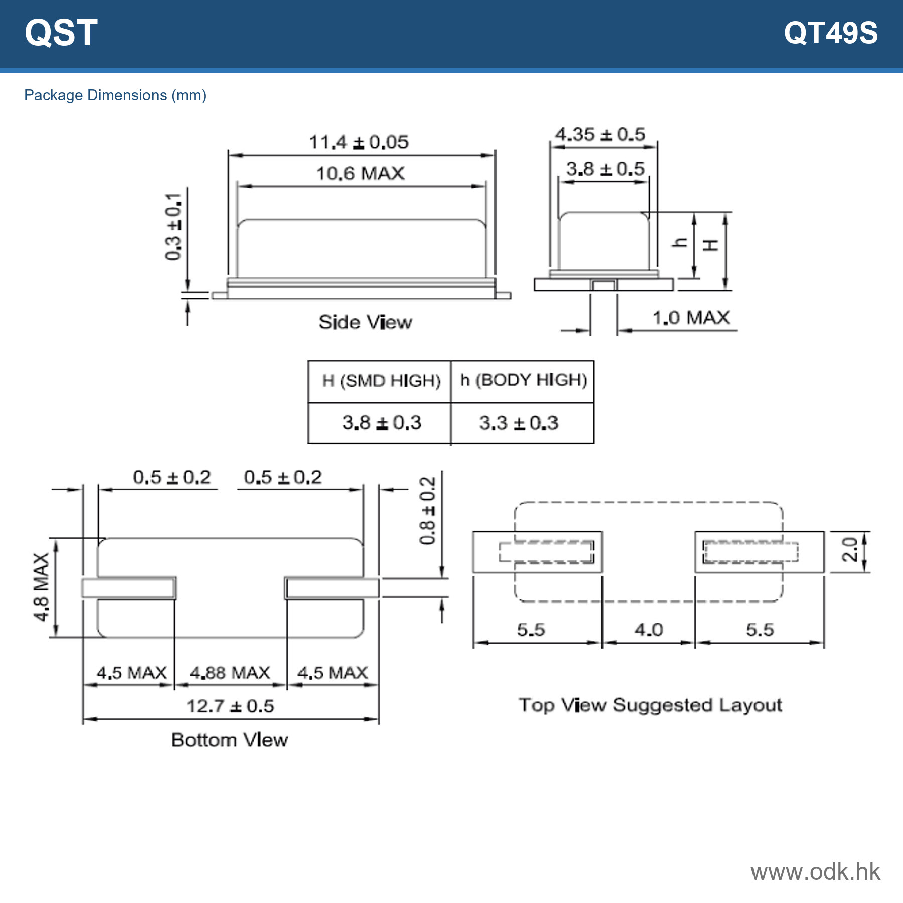 QT49S-14.31818MBBK-T QST
