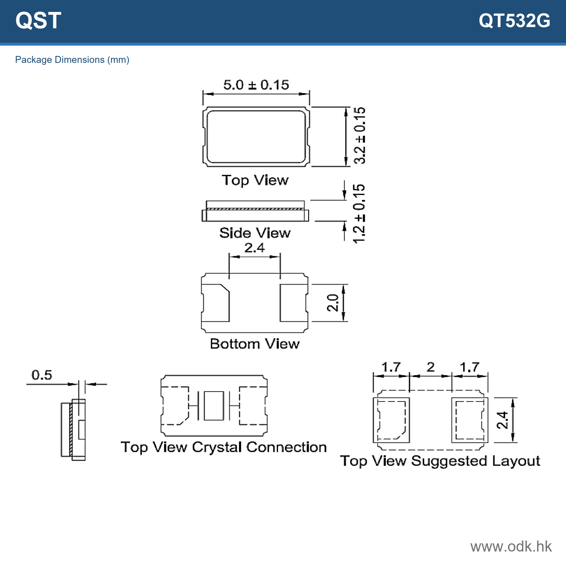 QT532G-24.576MAAE-T QST