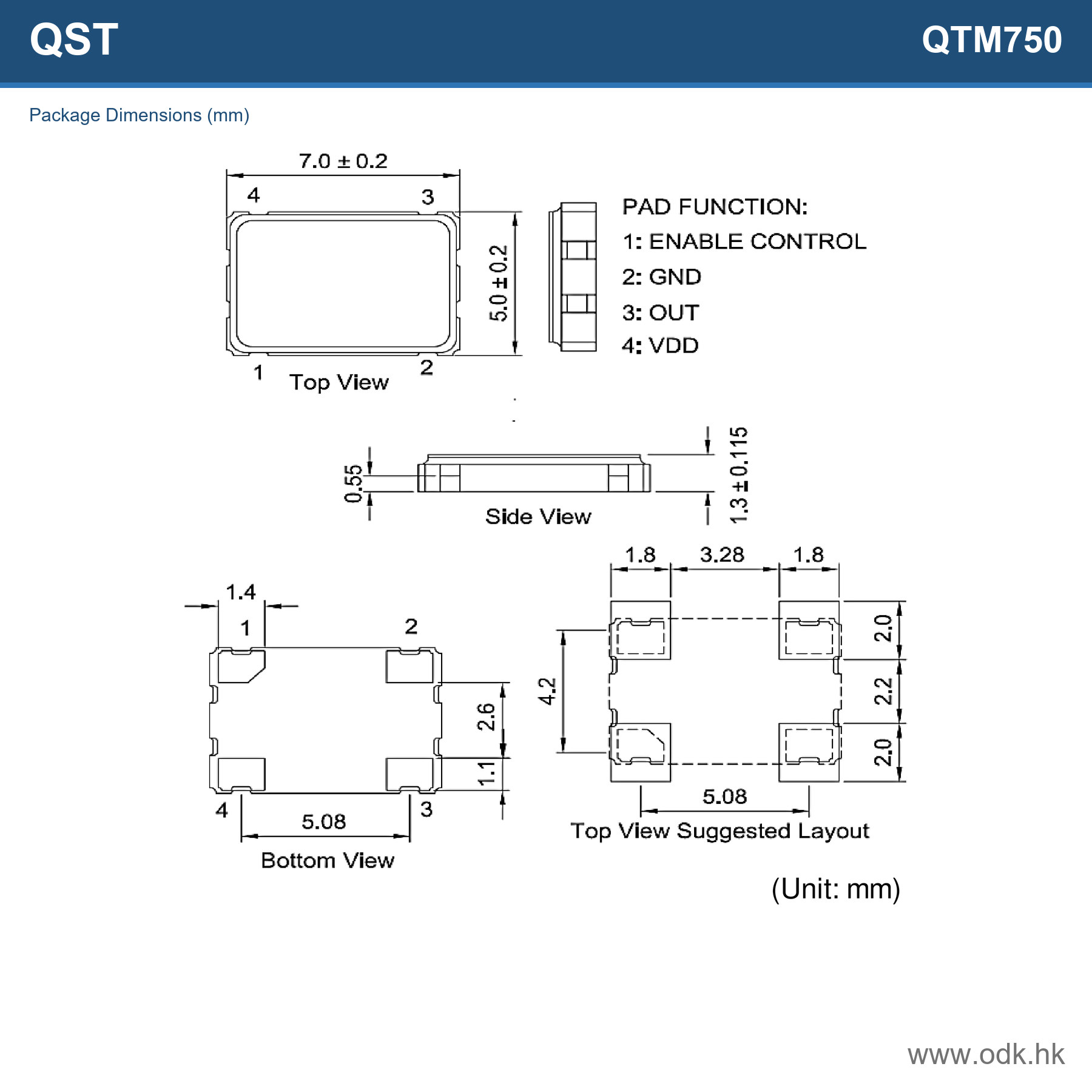 QTM750-20.000MBE-T QST