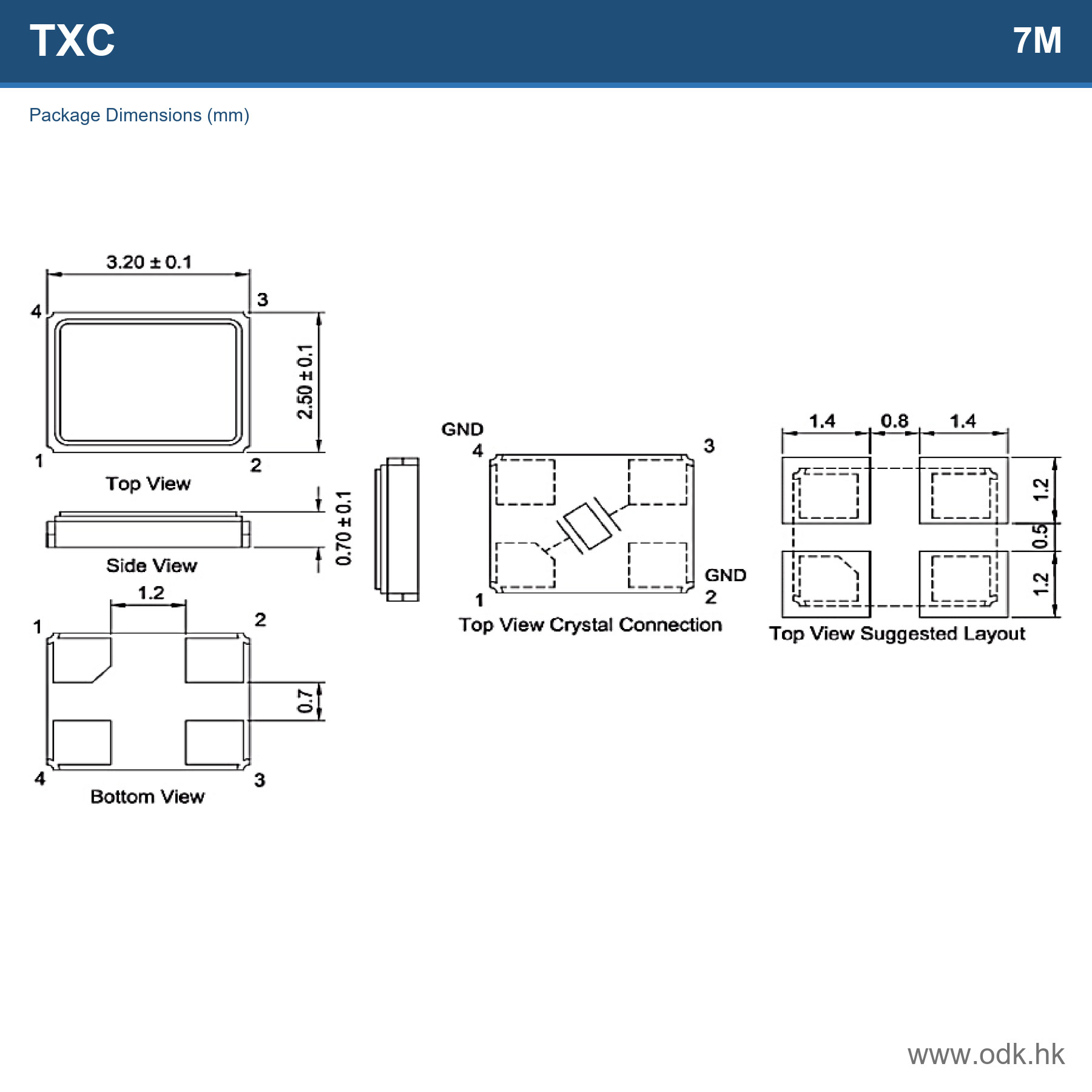 7M-10.000MAHE-T TXC CORPORATION
